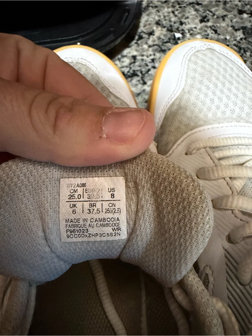 ASICS Kids White Sneakers with Gum-Tone Outsole